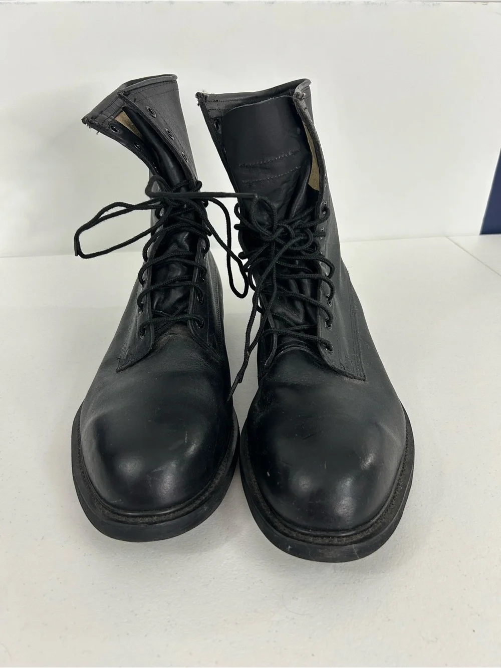Wolverine Black Leather Military Combat Boots Size 12